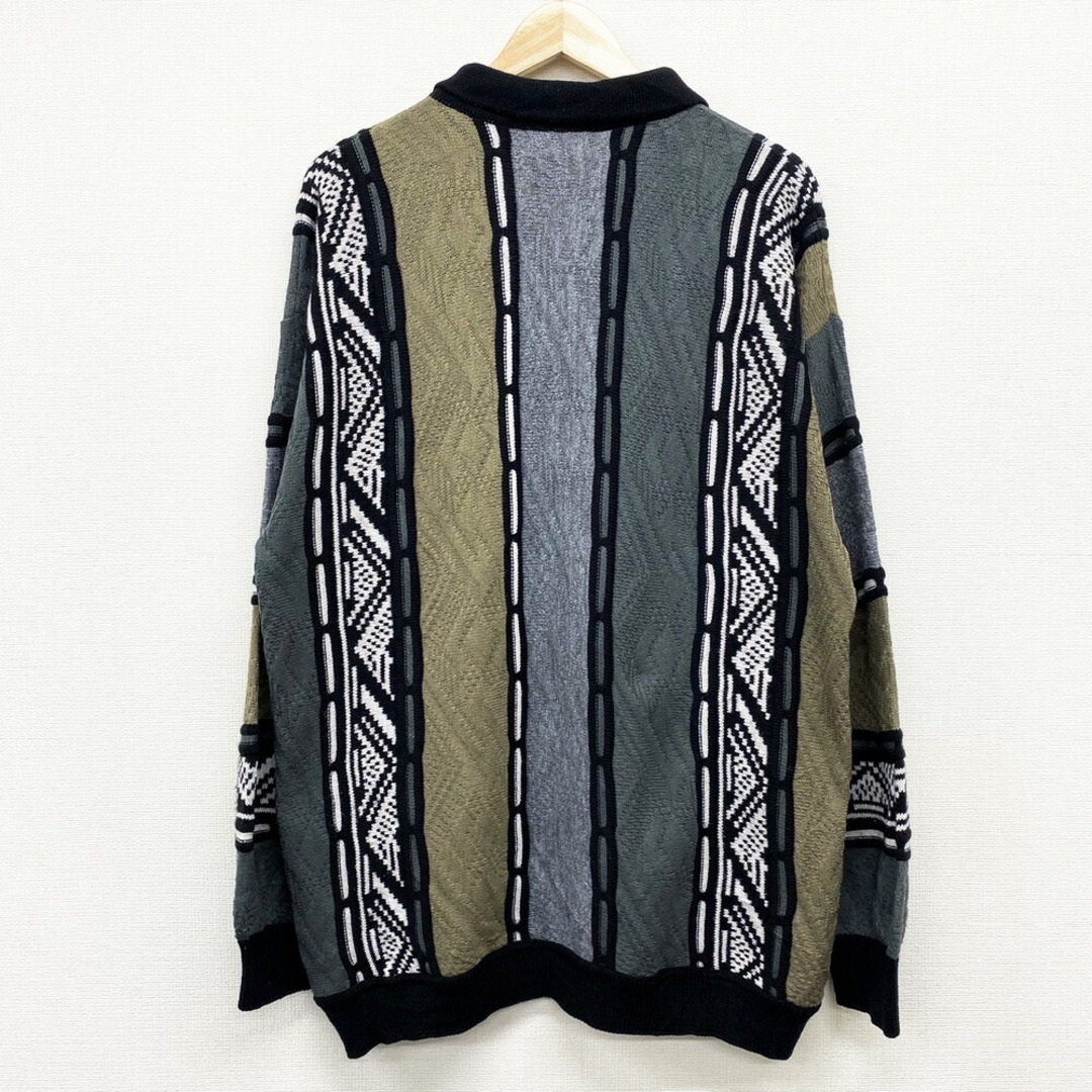 中古】CLASSICAL CLOTHES COMPANY 総柄 3Dニット アクリル セーター