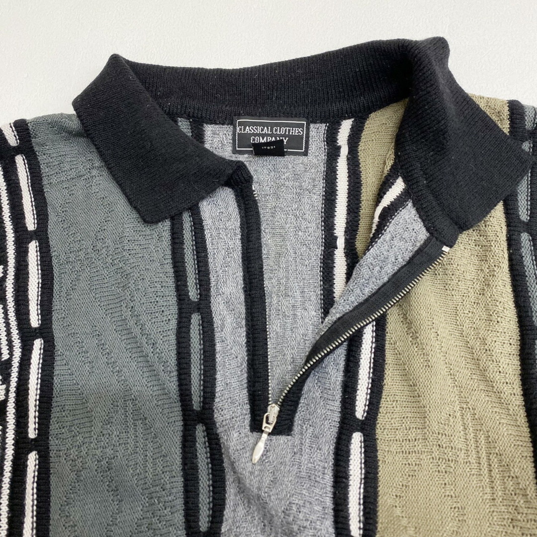 中古】CLASSICAL CLOTHES COMPANY 総柄 3Dニット アクリル セーター