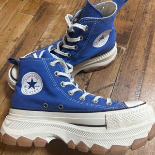 コンバース(CONVERSE)のコンバース トレックウェーブ ハイ  厚底 ブルー(スニーカー)