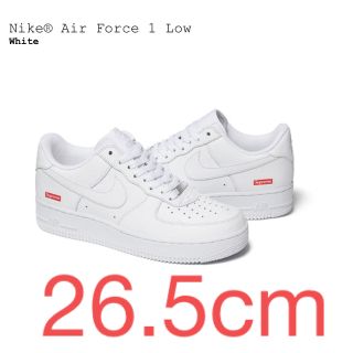 シュプリーム(Supreme)のSupreme × Nike Air Force 1 Low White(スニーカー)