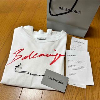 バレンシアガ(Balenciaga)の正規品完売‼︎バレンシアガリップスティックロゴTシャツ(Tシャツ/カットソー(半袖/袖なし))