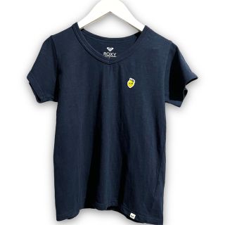 ロキシー(Roxy)のロキシー ROXY  Tシャツ レディース Lサイズ ネイビー ワンポイント(Tシャツ(半袖/袖なし))