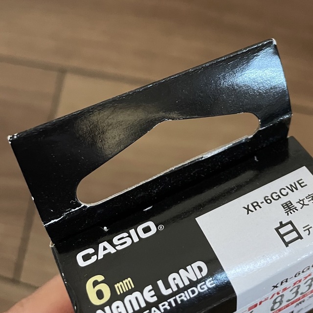 CASIO(カシオ)のネームランド テープ カートリッジ 6mm 白 インテリア/住まい/日用品のオフィス用品(OA機器)の商品写真