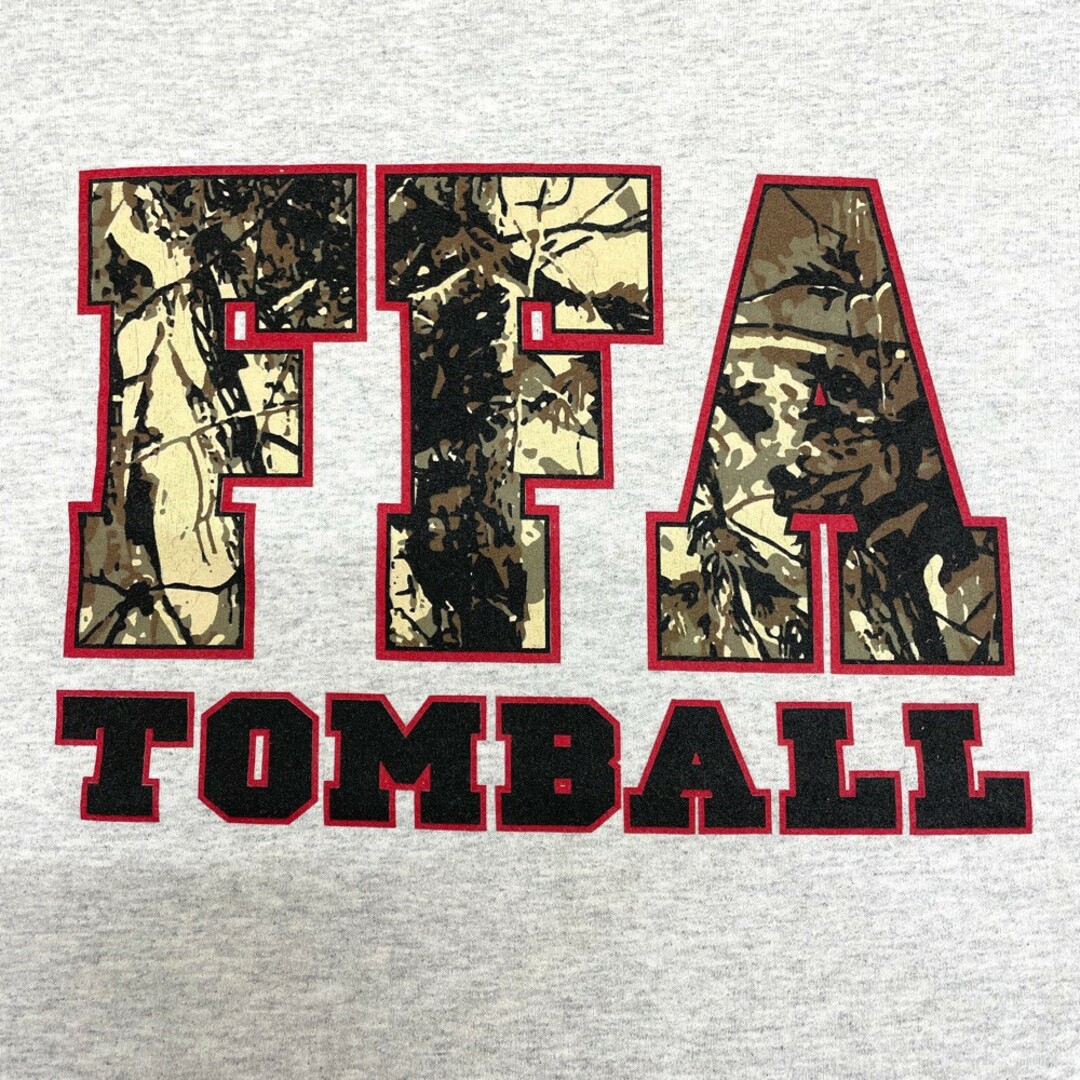 ギルダン GILDAN スウェット シャツ トレーナー FFA TOMBALL プリント 長袖 サイズ：2XL ヘザーグレー 5