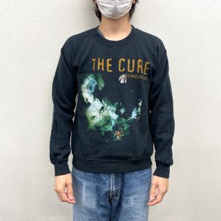 【中古】 ギルダン GILDAN スウェット シャツ トレーナー THE CURE プリント バンド 長袖 サイズ：S ブラック  Heavy Blend(スウェット)