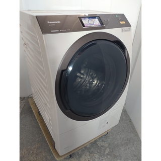 パナソニック(Panasonic)のドラム式洗濯機　ななめドラム　スマホでお洗濯　洗剤自動投入　ブラウン　温水泡洗浄(洗濯機)