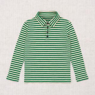 新品 2y Misha \u0026 Puff Polo GreenFlameStripe