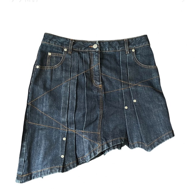 Jean Paul Gaultier asymmetry denim skirt | フリマアプリ ラクマ