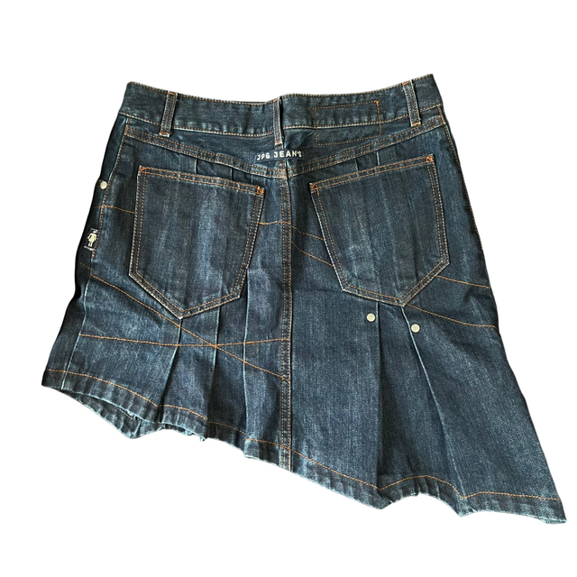Jean Paul Gaultier asymmetry denim skirt