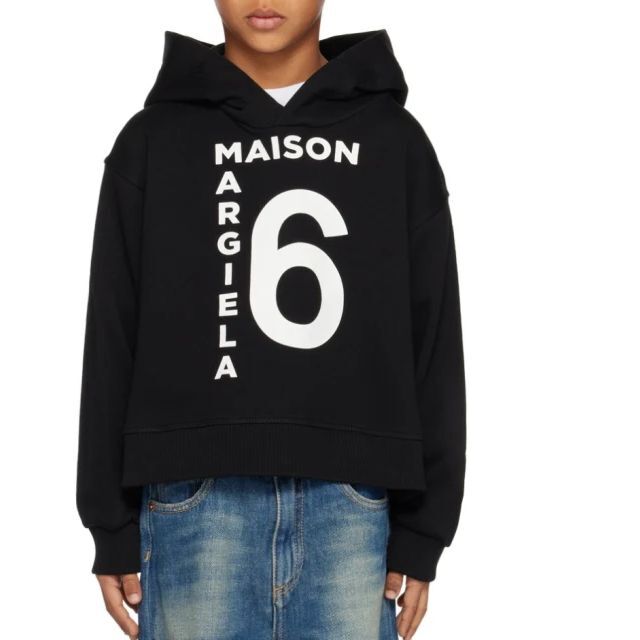 MM6(エムエムシックス)の●新品/正規品● MM6 Maison Margiela ロゴ プリント フード レディースのトップス(パーカー)の商品写真