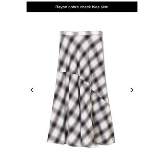 フィーニー(PHEENY)のpheeny Rayon onbre check bias skirt(ロングスカート)