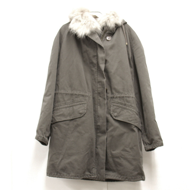 美品『USED』 Yves Salomon イヴサロモン ARMY N3B コート ラビット
