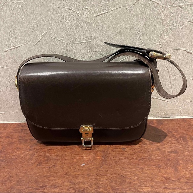 CELINE セリーヌ ショルダーバッグ 馬車金具 レザー ヴィンテージ