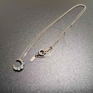 スタージュエリー(STAR JEWELRY)のSTAR JEWELRY シルバーネックレス 三日月 ブルートパーズ(ネックレス)