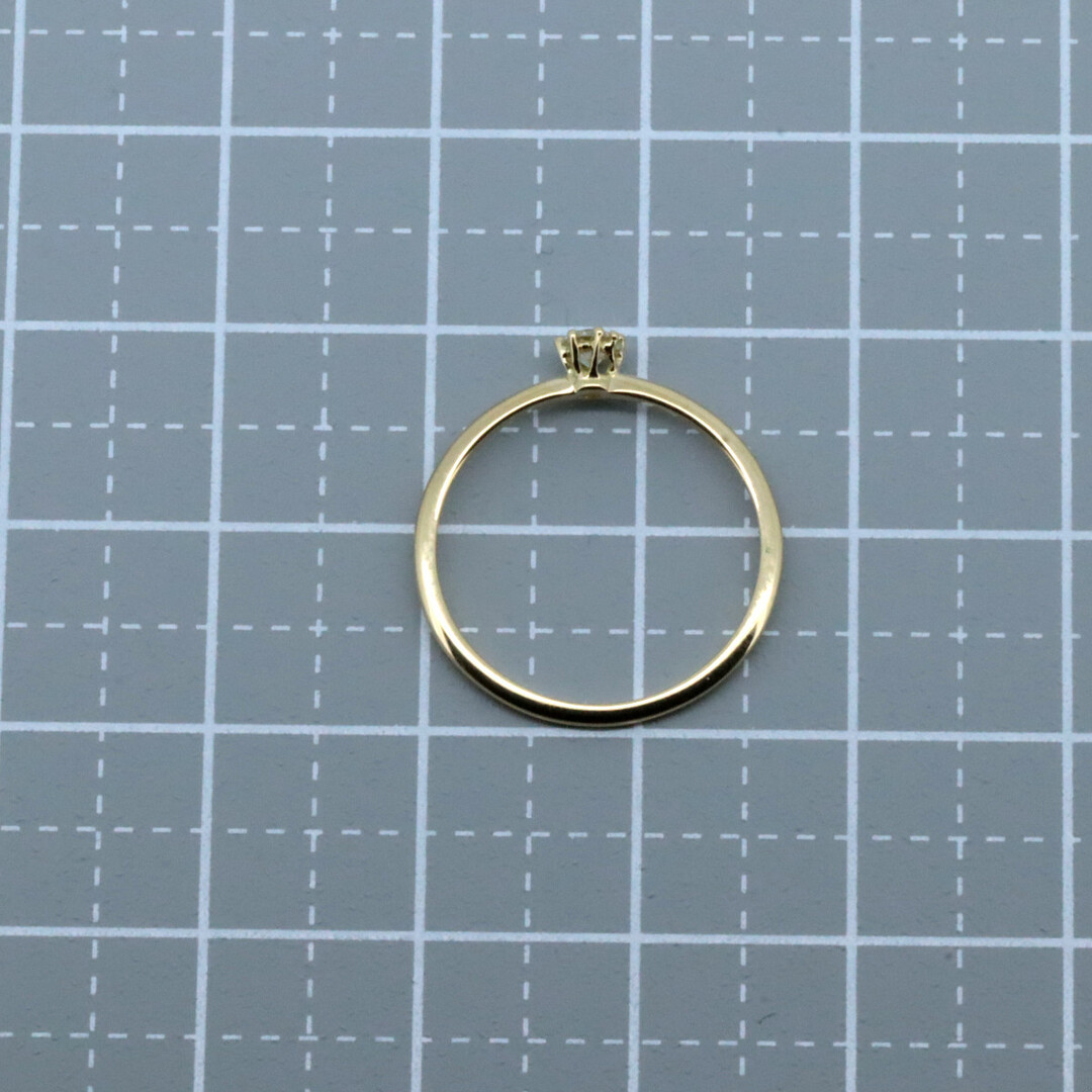 AHKAH(アーカー)の目立った傷や汚れなし アーカー ダイヤモンド リング 0.07ct 7号 K18YG(18金 イエローゴールド) レディースのアクセサリー(リング(指輪))の商品写真