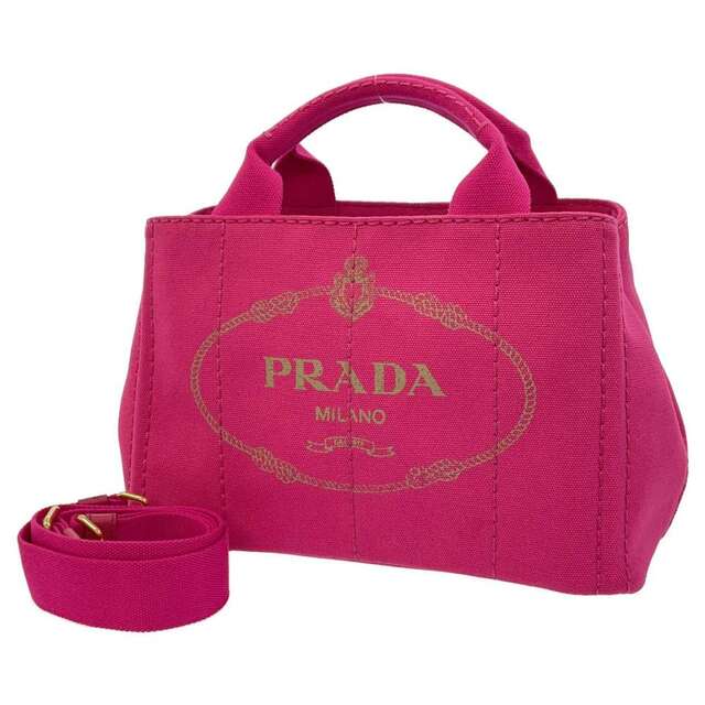 人気】PRADA カナパ 2way ショルダーバッグ トートバッグ ピンク 