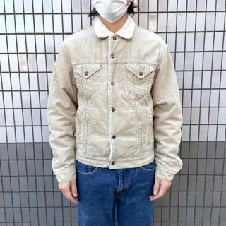 リーバイス(Levi's)の【中古】 Levi's Sherpa Trucker Jacket リーバイス コーデュロイ シェルパ トラッカージャケット ボア ジャケット サイズ：M ベージュ MADE IN TUNISIA Levis  71500-6923(その他)