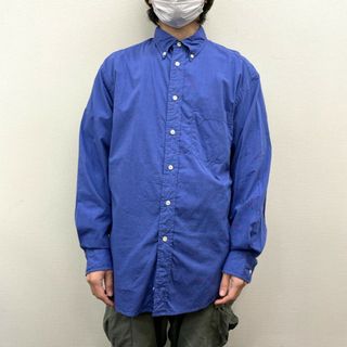 ギャップ(GAP)の【中古】 90's ギャップ GAP ボタンダウン シャツ ロングスリーブ 無地 長袖 サイズ：M ブルー  classic fit(シャツ)