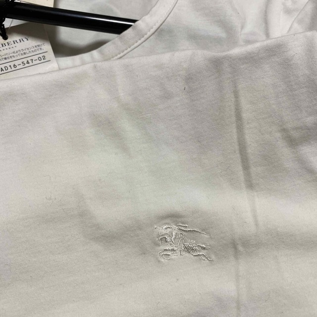 BURBERRY(バーバリー)のバーバリー　Ｔシャツ　カットソー　サイズ1 白 レディースのトップス(カットソー(半袖/袖なし))の商品写真