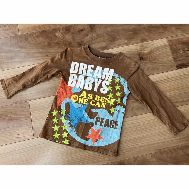 DREAMBABYS(ドリームベイビーズ)のDREAMBABYS ドリームベイビーズ ロンT 長袖Tシャツ ブラウン 95 キッズ/ベビー/マタニティのキッズ服男の子用(90cm~)(Tシャツ/カットソー)の商品写真