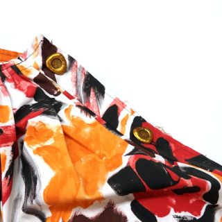 マルニ MARNI 20SS 総柄 ギャザーポンチョシャツ ブラウス 40