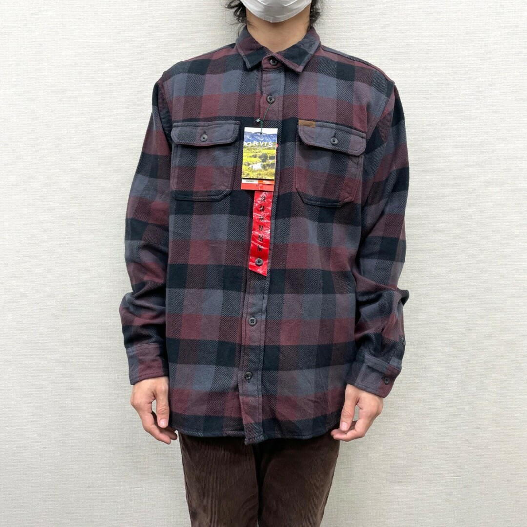 Deadstock オービス ORVIS フランネルシャツ チェック柄 ヘビーネル ...