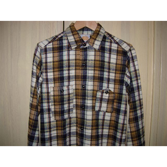 FREEWHEELERS - 美品 ブートレガーズ ヘビー ネルシャツ 15 FREEWHEELERS - 美品 ブートレガーズ ヘビー ネルシャツ 15