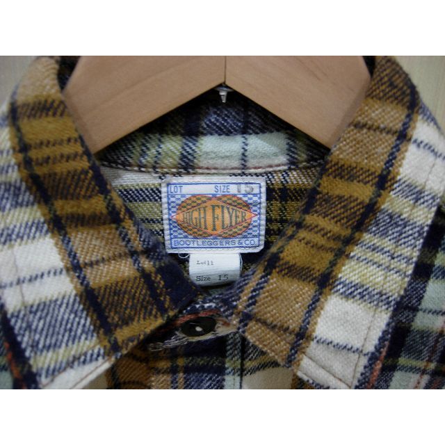 FREEWHEELERS - 美品 ブートレガーズ ヘビー ネルシャツ 15 FREEWHEELERS - 美品 ブートレガーズ ヘビー ネルシャツ 15