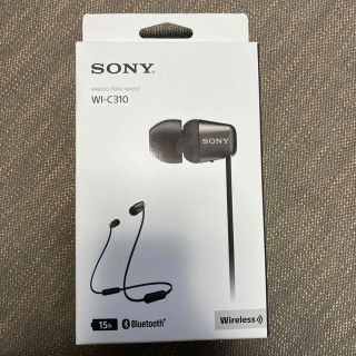 ソニー(SONY)のSONY ワイヤレス イヤホン WI-C310(B) Bluetooth(ヘッドフォン/イヤフォン)