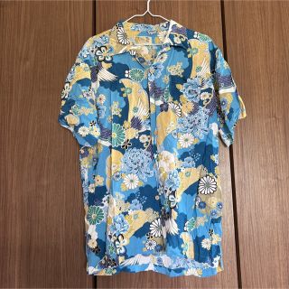 トップス シャツ 柄シャツ 牡丹(シャツ)