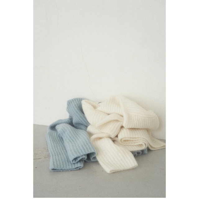 Demi-Luxe BEAMS - cloudy mohair knit (light blue)の通販 by りん's ...