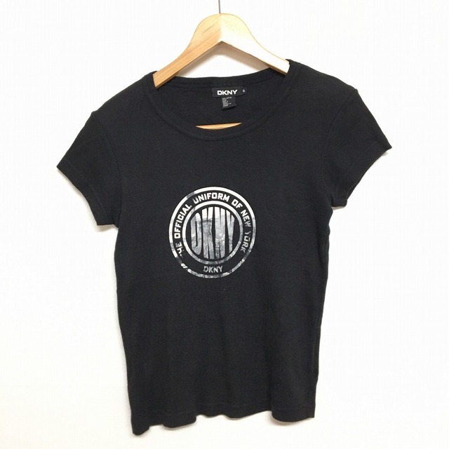 DKNY/ダナキャランニューヨーク Tシャツ 半袖 ロゴプリント　サイズ：Women's S ブラック