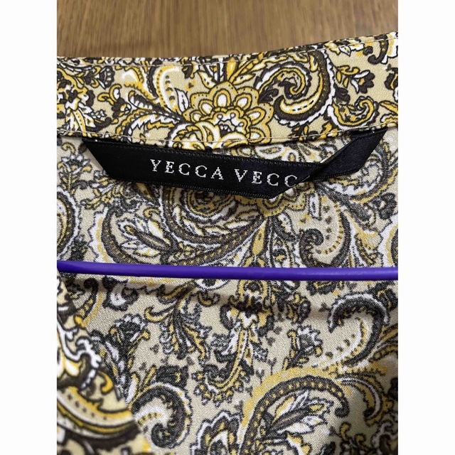 YECCA VECCA(イェッカヴェッカ)のYECCA VECCA  ペイズリー柄長袖ワンピース レディースのワンピース(ロングワンピース/マキシワンピース)の商品写真