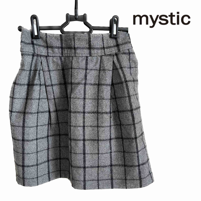 mystic(ミスティック)のmystic ウールチェックスカート レディースのスカート(ミニスカート)の商品写真