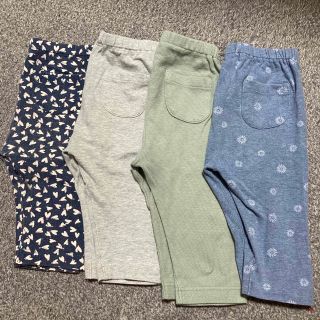 ユニクロ(UNIQLO)のUNIQLO レギンス　七分丈　90 4点セット(パンツ/スパッツ)