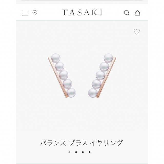 最新発見 TASAKI - 一度のみ着用 先月末購入!タサキ バランスピアス ピアス