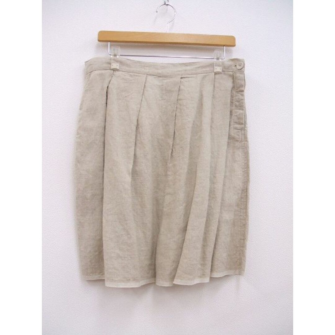 fog linen work(フォグリネンワーク)のfog linen work リネン スカート ベージュ レディース フォグリネンワーク【中古】1-0512M☆ レディースのスカート(その他)の商品写真