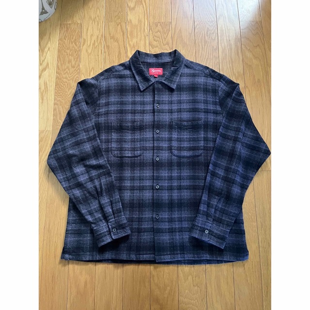 美品Ｌ　Supreme Plaid flannel Shirt
