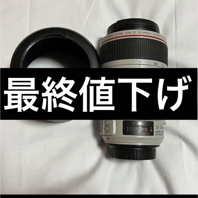 Canon EF70-300mm f4-5.6L IS USM 白レンズ 美品 38222円