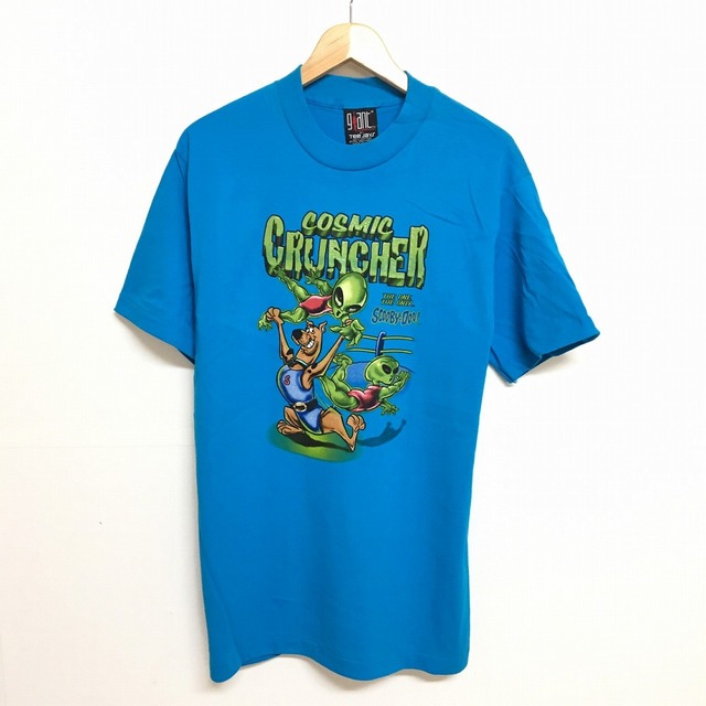 90's Giant by Tee Jays Scooby Doo "COSMIC CRUNCHER" スクービードゥ プリント 半袖 Tシャツ サイズ：M　ターコイズブルー Made in U.S.A　デッドストック DEAD STOCK