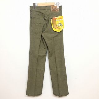 リー(Lee)のリー/Lee RIDERS BOOT CUT ブーツカットパンツ 千鳥格子柄　実寸：W26.5 L31.5 ベージュ×ブラック Made in U.S.A デッドストック Deadstock(スラックス/スーツパンツ)