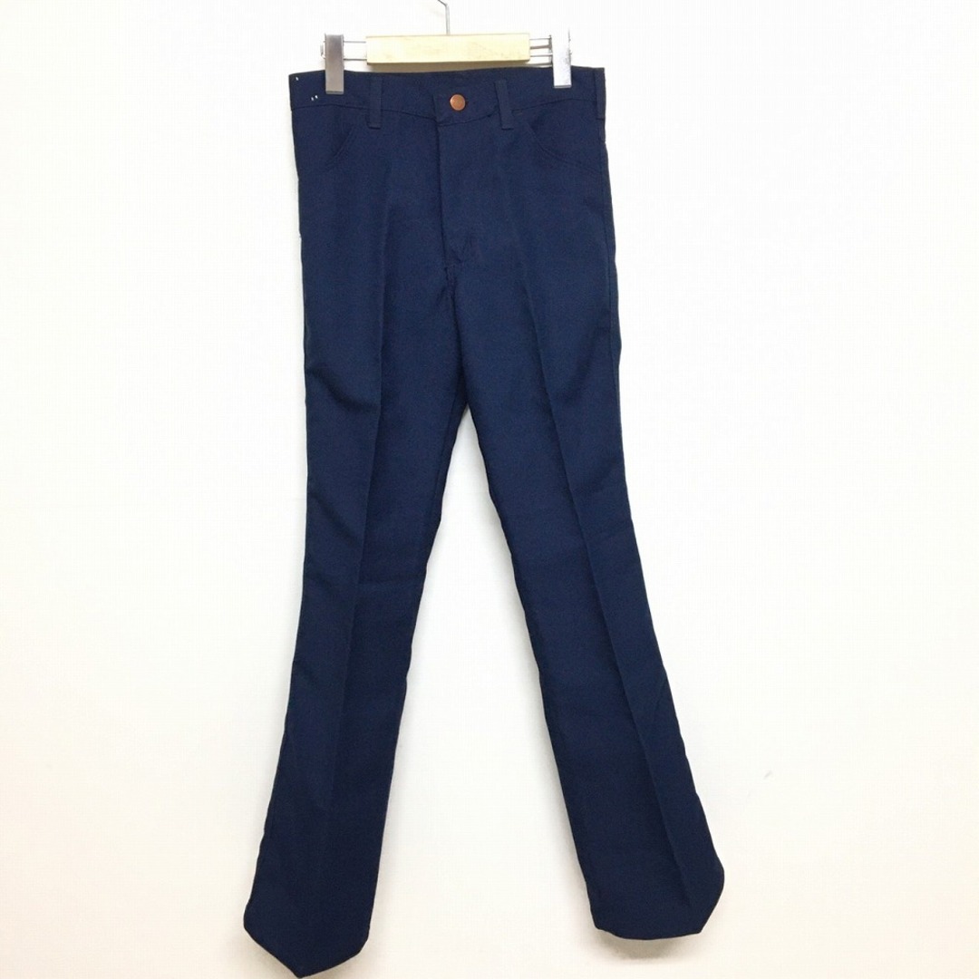 Wrangler(ラングラー)のラングラー/Wrangler STUDENT フレアパンツ　実寸：W27 L31 ネイビー　Made in U.S.A デッドストック Deadstock メンズのスーツ(スラックス/スーツパンツ)の商品写真