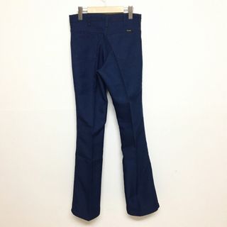 ラングラー(Wrangler)のラングラー/Wrangler STUDENT フレアパンツ　実寸：W28 L33 ネイビー　Made in U.S.A デッドストック Deadstock(スラックス/スーツパンツ)