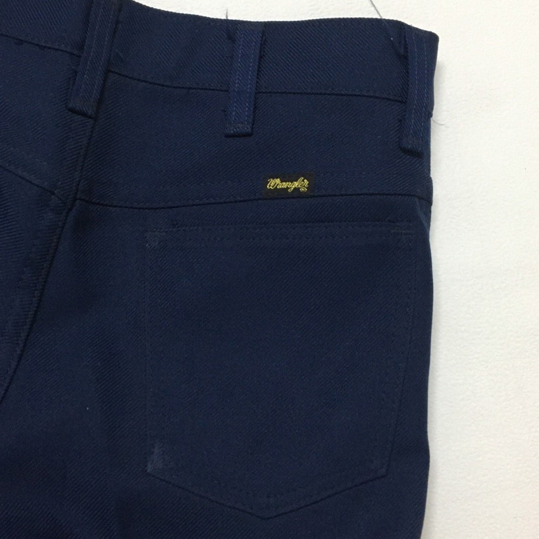 Wrangler(ラングラー)のラングラー/Wrangler STUDENT フレアパンツ　実寸：W26 L31 ネイビー　Made in U.S.A デッドストック Deadstock メンズのスーツ(スラックス/スーツパンツ)の商品写真