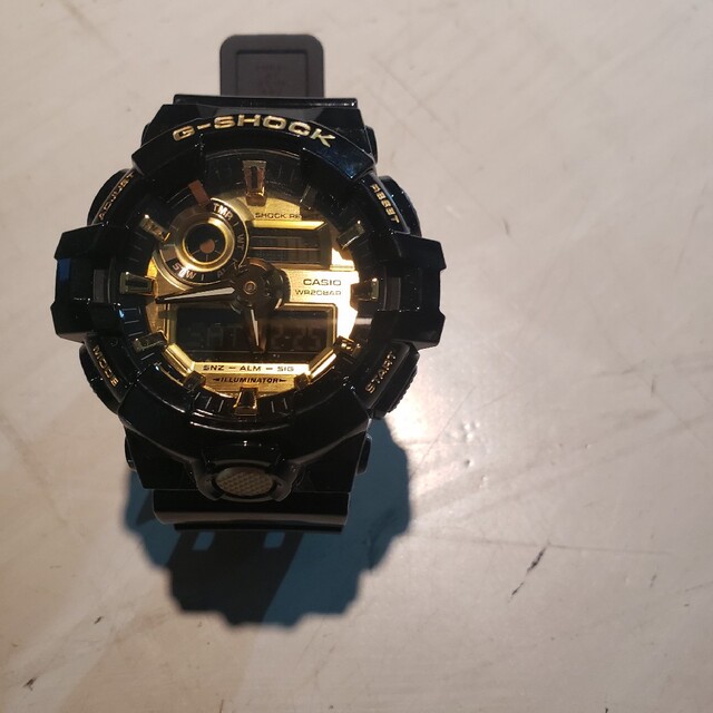 超美品【CASIO/G-SHOCK】デジアナ メンズ腕時計 GA-710GB