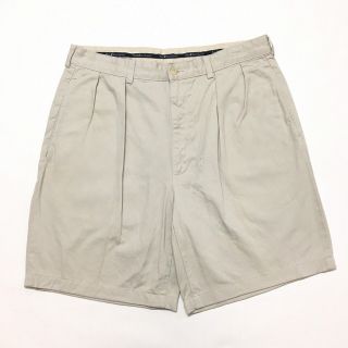 ラルフローレン(Ralph Lauren)のポロ ラルフローレン Polo Ralph Lauren ツータック チノ ショートパンツ　実寸：W34　ベージュ 【中古】(スラックス/スーツパンツ)