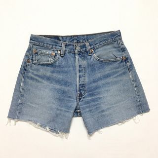 リーバイス(Levi's)のリーバイス/Levi's 501 カットオフ デニム ショートパンツ 実寸：W29.5　色落ち Made in U.S.A古着 【中古】(スラックス/スーツパンツ)