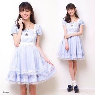 シークレットハニー(Secret Honey)の新品★ シークレットハニー ★ ディズニー アリス リアルシルエット ワンピース(ひざ丈ワンピース)