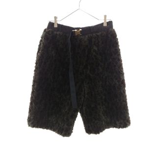 Sacai サカイ 19AW レオパード エコファーショーツ ハーフパンツ オリーブ 19-02055M