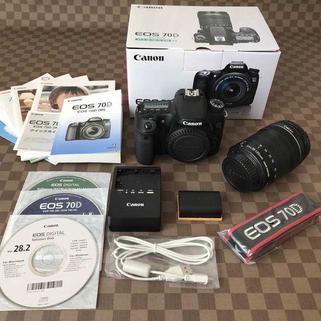 キャノン EOS 70D ズームレンズキット 付属品全てあり 流行のアイテム
